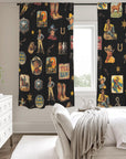Vintage Cowboy Collage Western Curtains 52" x 63" Made in America