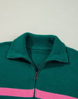 Peyton Collared Quarter Zipper Oversized Sweater