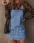 Ryleigh Pocketed Adjustable Straps Denim Overall Dress