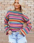 Luella Jacquard Geo Long Sleeve Top