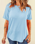 Plain Crew Neck Tee