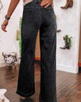 Victoria Wide Leg Pocketed High Waist Jeans