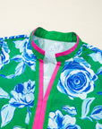 Plus Size Floral Short Sleeve Top