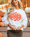 Blair Halloween Pumpkin Patched Pullover Sweatshirt