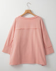 Naomi Floral Starbust Exposed Seam Mineral Wash Top