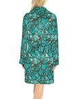 All Turquoise Women's Bath Robe
