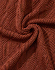 Hayden Textured Crew Neck Loose Sweater