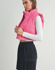 Crop Puffer Vest