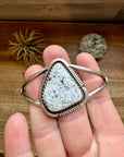 Cuff Bracelet- White Buffalo and Sterling silver