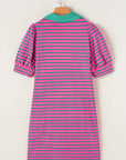 Hattie Stripe Collared T-Shirt Dress