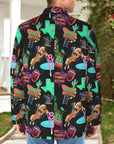 Vegas Neon Men's Western Blazer