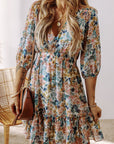 Amira High Waist Ruffled Dress