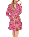 Pink Yeehaw Women's Western Bath Robe