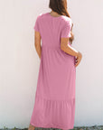 Nala T-shirt High Waist Pocketed Long Dress