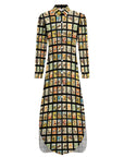 Vintage Cowboy Collage Western Shirt Dress Duster