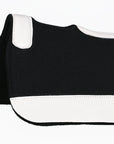 Western Wool Felt Horse Saddle Pad W/ White Alligator Print Leather