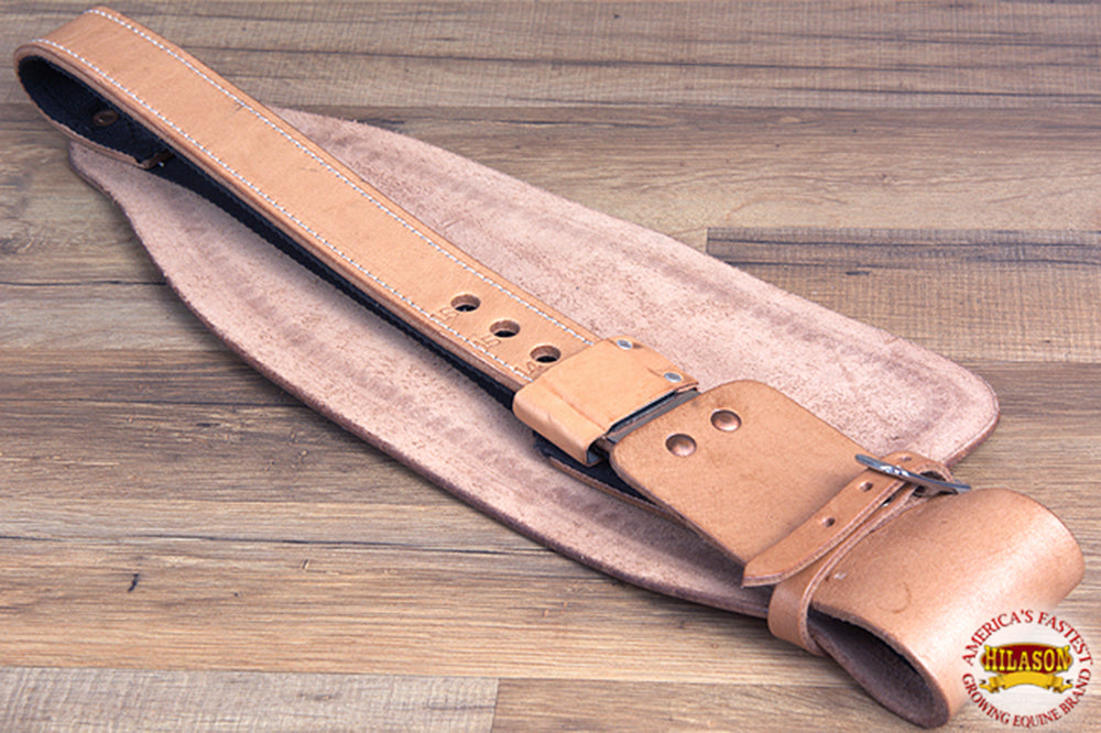 Hilason Leather Saddle Replacement Fender Pair With Hobble Straps Adult