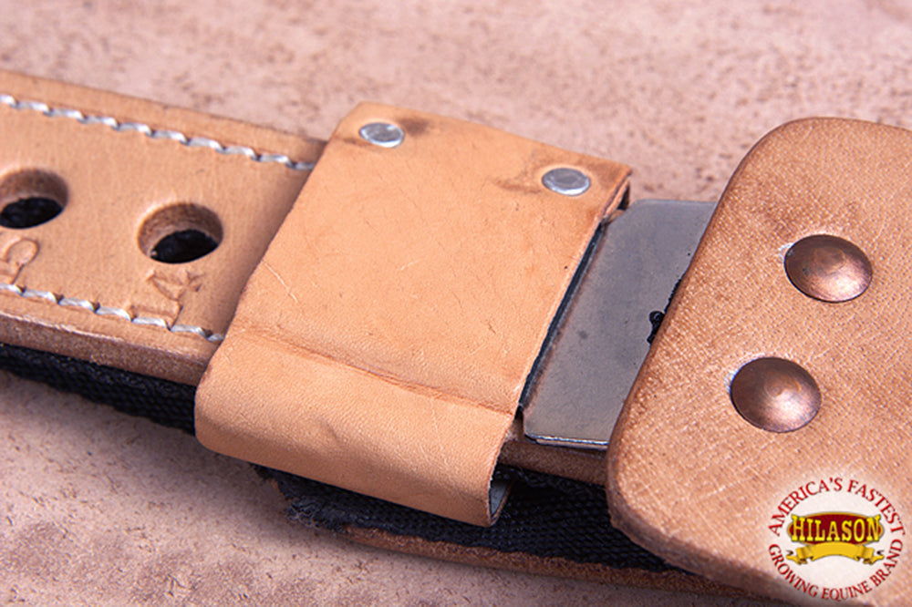 Hilason Leather Saddle Replacement Fender Pair With Hobble Straps Adult