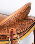 Hilason Classic Series Hand-Made Rodeo Bronc American Leather Saddle