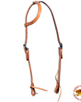 Hilason Western American Leather Horse Bridle One Ear Headstall Tan