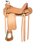 Western Horse Wade Saddle American Leather Ranch Roping Tan