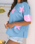 Star Patchwork Short Sleeve T-Shirt