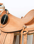 Western Horse Wade Saddle American Leather Ranch Roping Tan