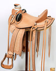 Western Horse Wade Saddle American Leather Ranch Roping Tan