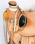 Western Horse Wade Saddle American Leather Ranch Roping Tan