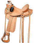 Western Horse Wade Saddle American Leather Ranch Roping Tan