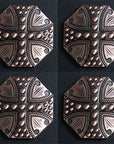 Western Screw Back Concho 1.5 In Copper Plated Cross Sign Saddle Cowgirl