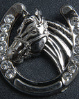 Western Screw Back Concho 1.5 In Horseshoe Silver Saddle Cowgirl Hilason