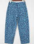 Leopard High Waist Straight Jeans