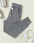 River Drawstring Waist Pocketed Leggings