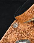 Hilason Western Horse Treeless Trail Barrel American Leather Saddle