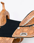 Child Treeless Horse Saddle Western American Leather Barrel Hilason