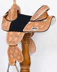 Child Treeless Horse Saddle Western American Leather Barrel Hilason