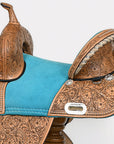 Hilason Western Horse Saddle Treeless Trail Barrel Leather