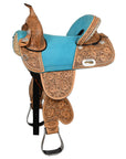 Hilason Western Horse Saddle Treeless Trail Barrel Leather