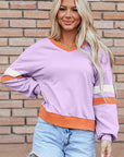 Mazie V Neck Sweatshirt