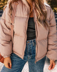 Kamila Zipper Quilted Puffer Jacket
