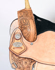 Flex Tree Western Horse Saddle American Leather Trail Barrel By Hilason