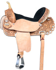 Flex Tree Western Horse Saddle American Leather Trail Barrel By Hilason
