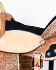 Hilason Flex Tree Western Horse Saddle American Leather Trail Barrel