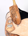Hilason Flex Tree Western Horse Saddle American Leather Trail Barrel