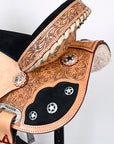 Hilason Flex Tree Western Horse Saddle American Leather Trail Barrel