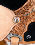Hilason Flex Tree Western Horse Saddle American Leather Trail Barrel