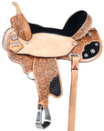 Hilason Flex Tree Western Horse Saddle American Leather Trail Barrel