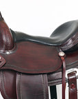 HILASON Western Horse Saddle American Leather Flex Tree Trail & Pleasure Chocolate Brown