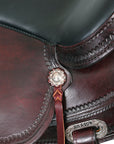 HILASON Western Horse Saddle American Leather Flex Tree Trail & Pleasure Chocolate Brown